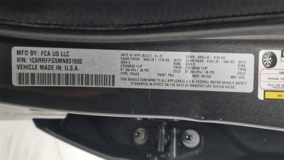 2021 RAM 1500 Big Horn Crew Cab 4x4 5'7" Box