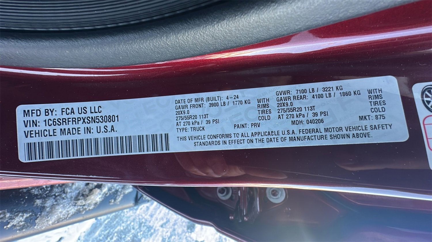 2025 RAM 1500 Laramie Crew Cab 4x4 6'4" Box