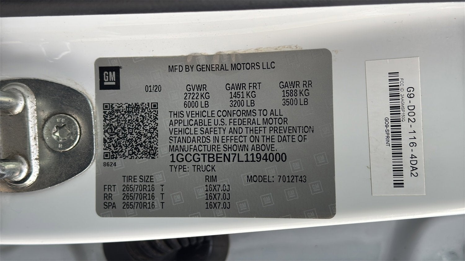 2020 Chevrolet Colorado WT