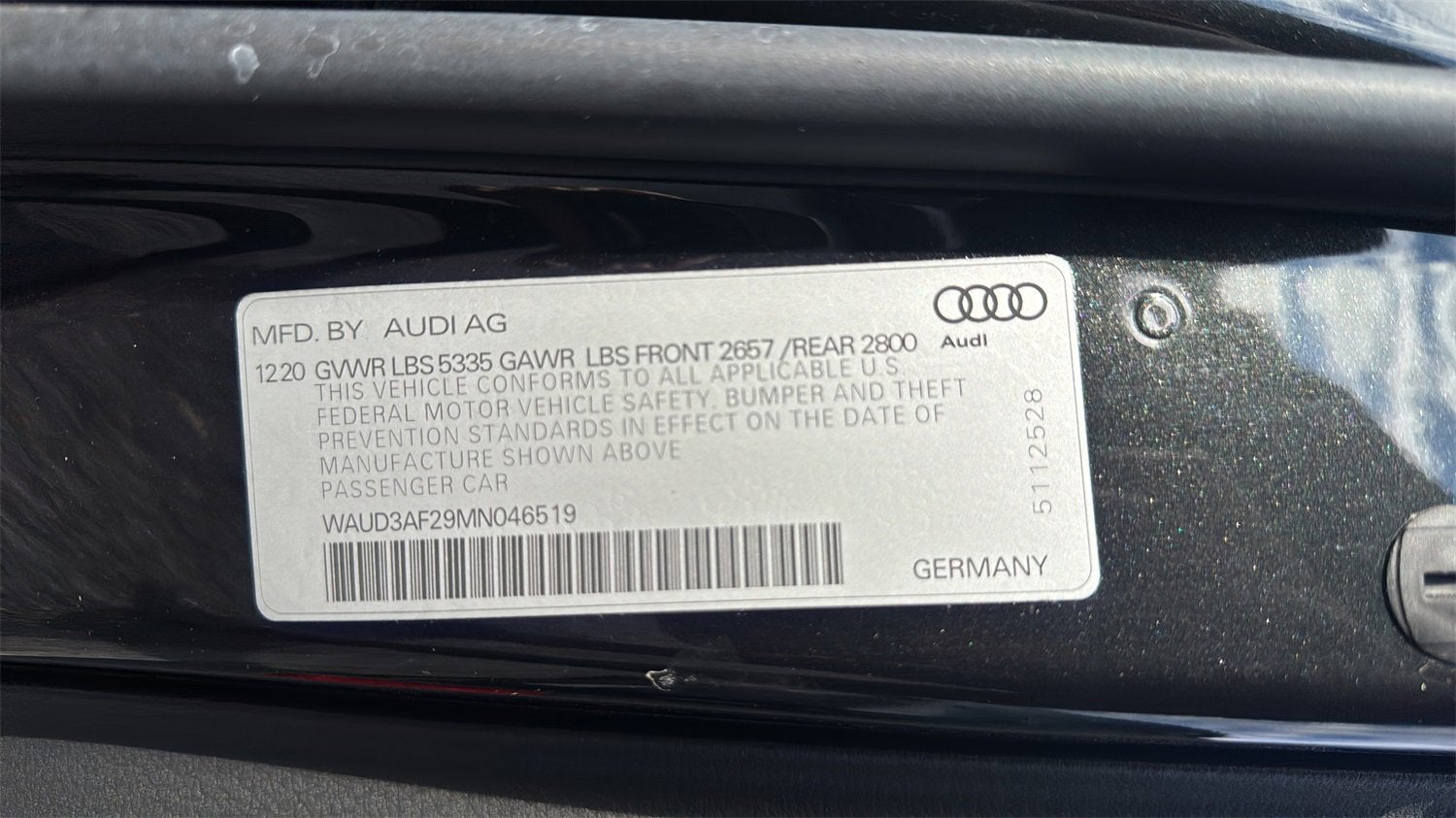 2021 Audi A6 Sedan Premium 45 TFSI quattro S tronic